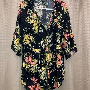NWT Rachel Zoe long floral cardigan, size S, bundle with pants for discount